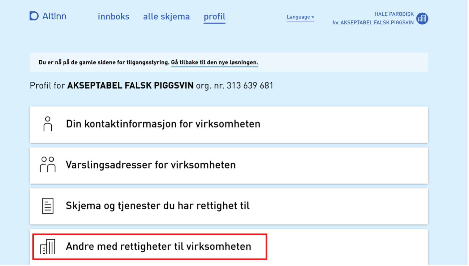 Beskriver steg 4 i prosessen for å autentisere brukere i Altinn