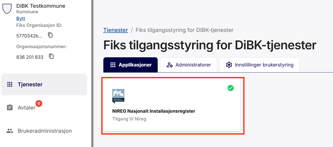Steg 5 i prosessen med å gi kommunen tilgang