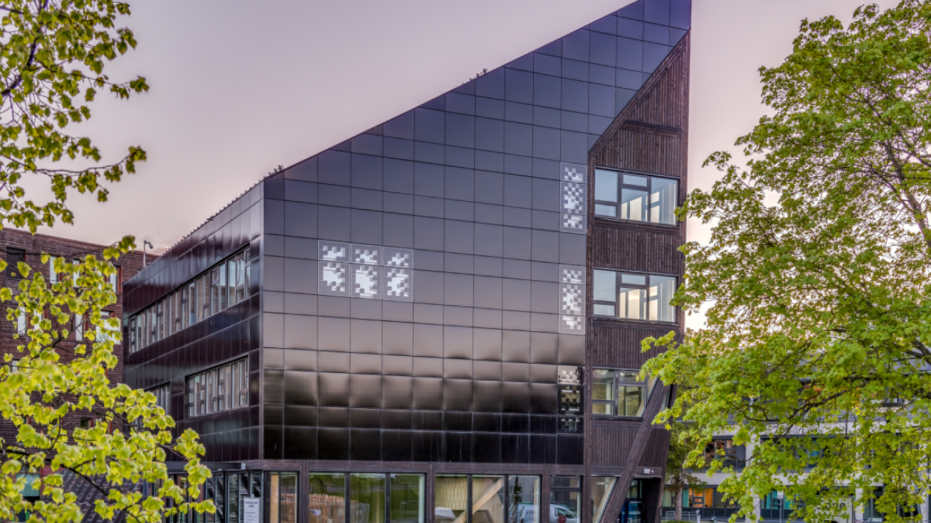 Fasaden på ZEB Flexible Lab