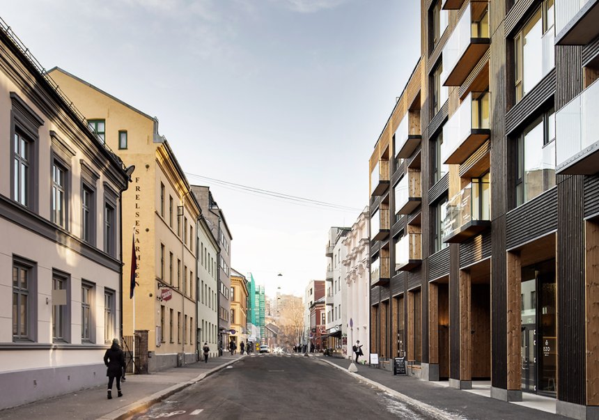 Nordre gate 20–22 i Oslo av Alliance Arkitekter, byggherre Aspelin Ramm Eiendom. Foto: Melissa Hegge